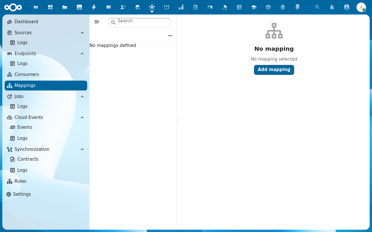 Mapping field editor